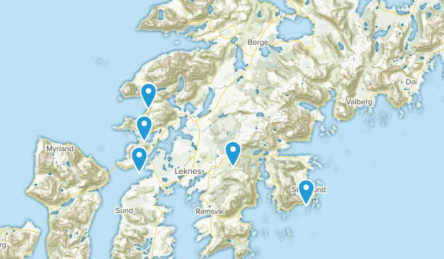 Vestvågøy, Nordland Map
