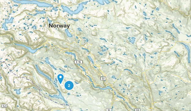 Bjørnhovd, Oppland Map