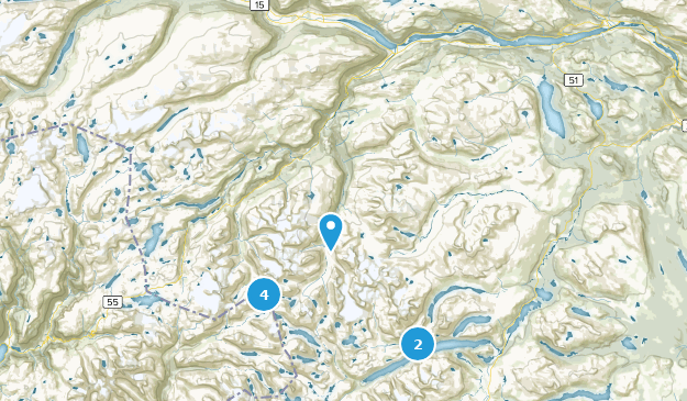 Lom, Oppland Map