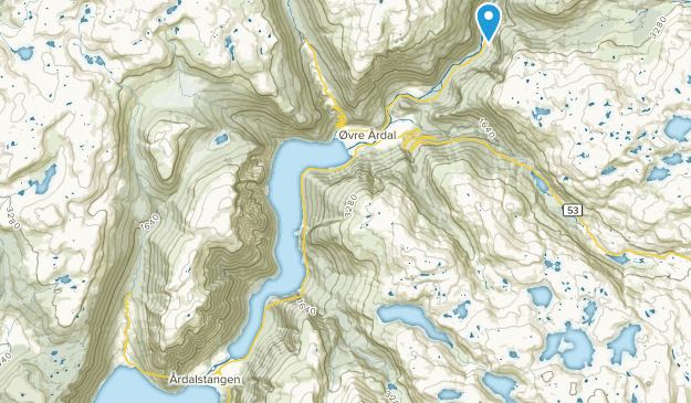 Årdal, Sogn og Fjordane Map