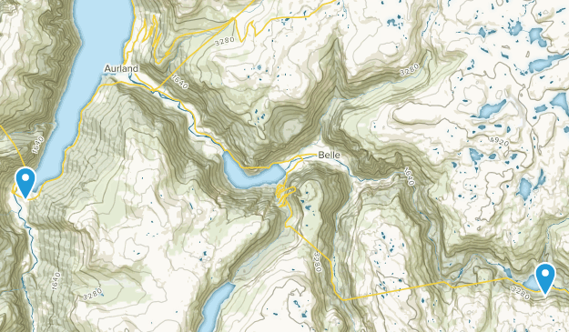 Aurland, Sogn og Fjordane Map