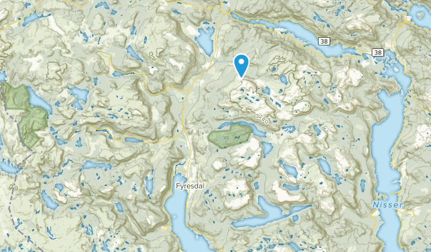 Fyresdal, Telemark Map