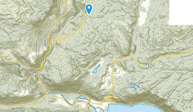 Tokke, Telemark Map