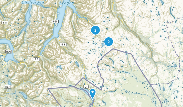 Gáivuotna, Troms Map