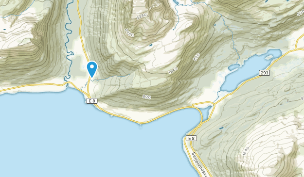 Laksvatn, Troms Map
