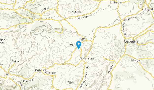 Arabah, West Bank Map