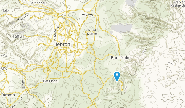 Hebron, Westjordanland Map