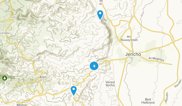 Jéricho, Cisjordanie Map