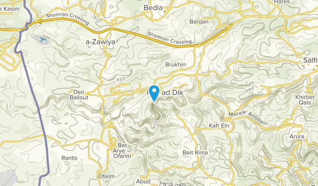 Kafr ad Dik, Cisjordania Map