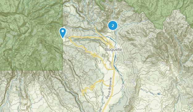 Boquete District, Chiriquí Map
