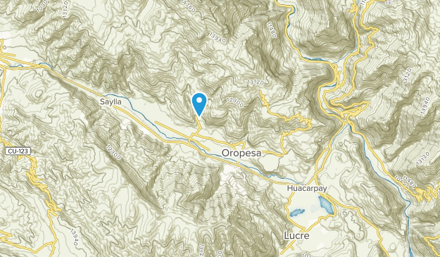 Oropesa, Cusco Map