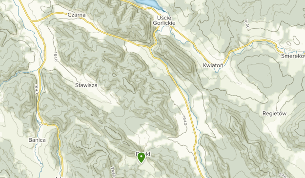Uście Gorlickie, Lesser Poland (Malopolskie) Map