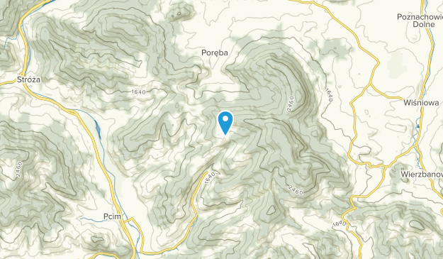 Pcim, Voïvodie de Petite-Pologne Map