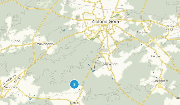 Zielona Góra, Voïvodie de Lubusz Map