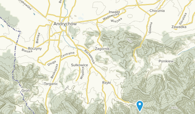 Andrychów, Małopolskie Map