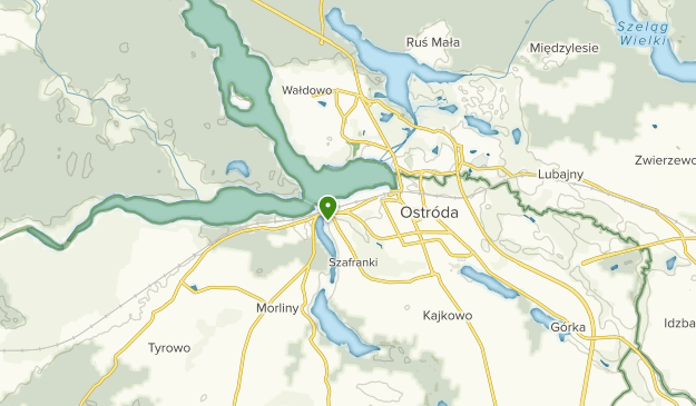 Miasto Ostróda, Warmian-Masurian Map