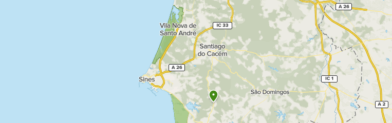 mapa vila nova santo andre Las mejores rutas cerca de Vila Nova de Santo André, Alentejo 