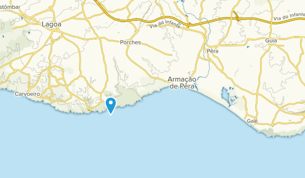 Armação de Pêra, Algarve Map