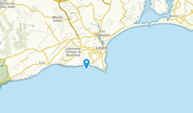 Lagos, Algarve Map