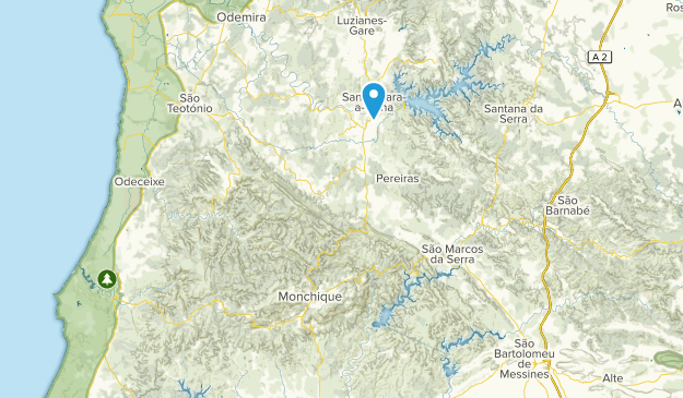 Monchique, Algarve Map