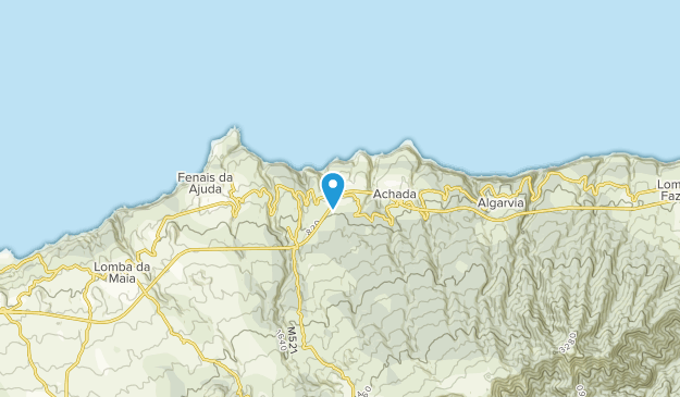 Achadinha, Azores Map