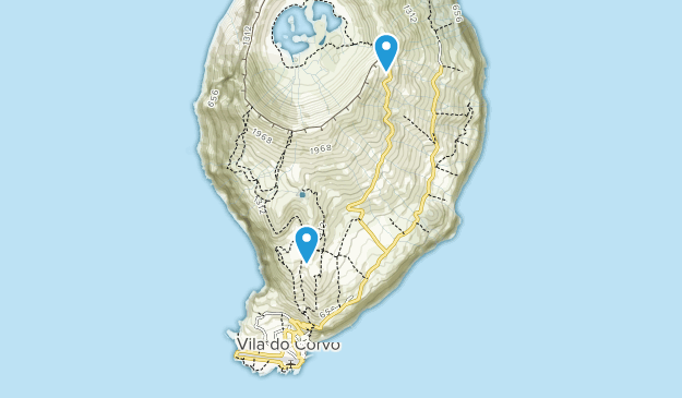 Corvo, Azores Map
