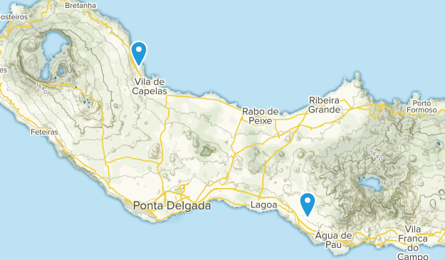 Lagoa, Azores Map