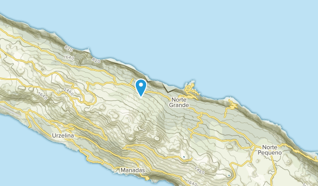 Norte Grande, Azores Map