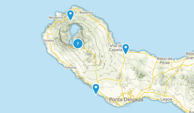 Ponta Delgada, Azores Map