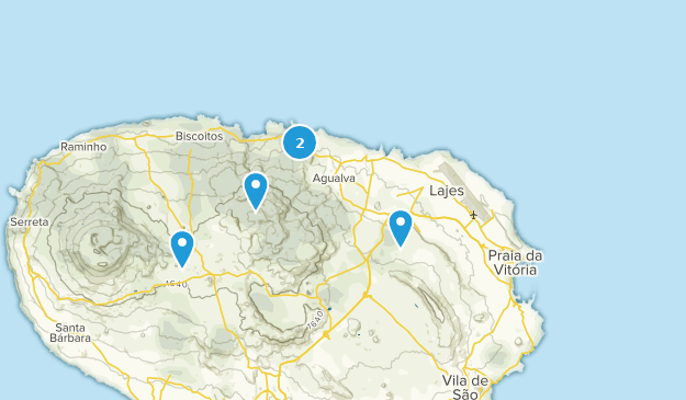 Praia da Vitória, Azoren Map