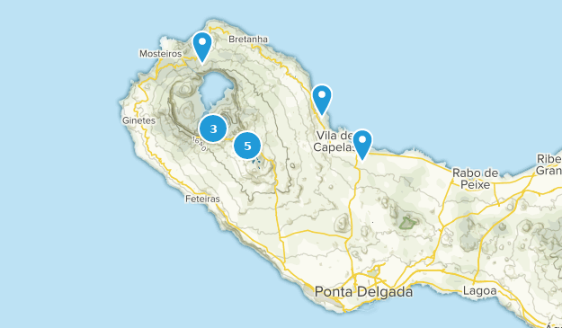 Relva, Açores Map