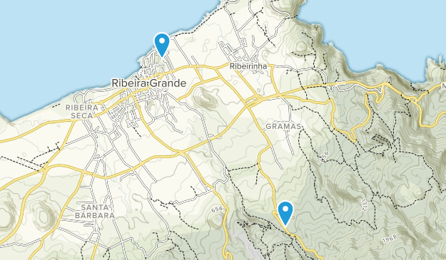 Ribeira Grande, Azores Map