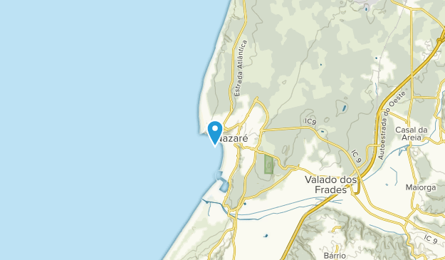 Nazaré, Center Region Map