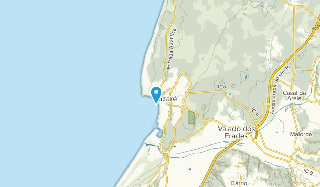 Nazaré, Center Region Map