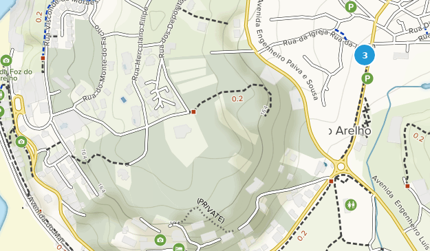 Foz do Arelho, Center Region Map