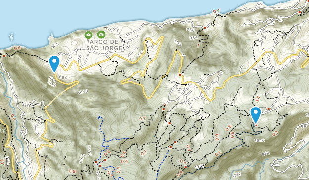 Arco de Sao Jorge, Madeira Map