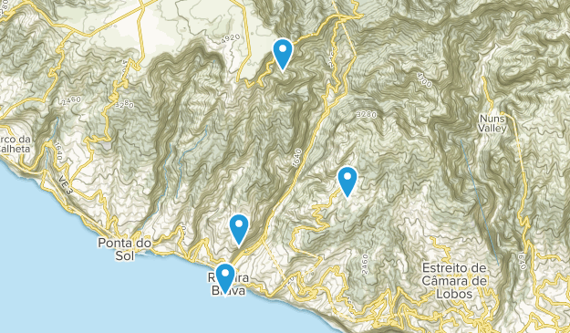 Ribeira Brava, Madeira Map