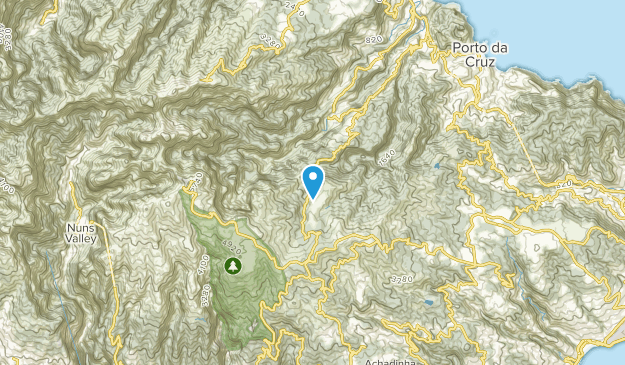 Ribeiro Frio, Madeira Map