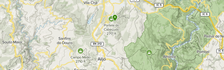 mapa de portugal ic5 Las mejores rutas cerca de Alijó, Porto and the North Portugal 