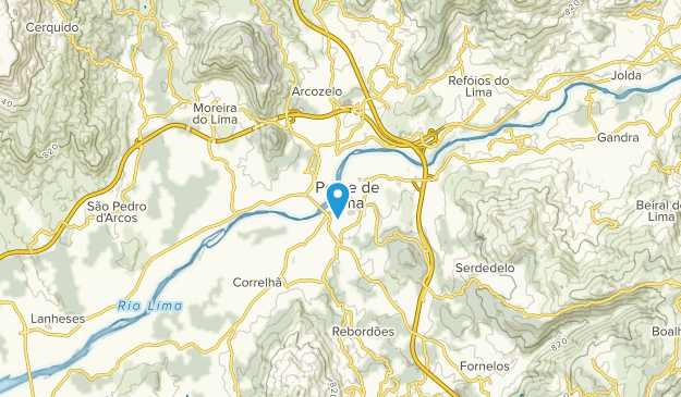 Ponte de Lima, Porto and the North Map