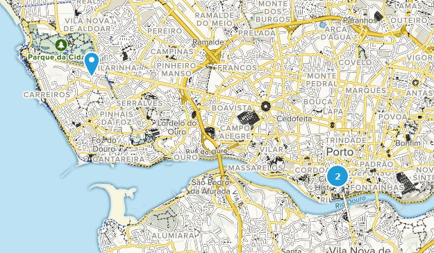 Porto, Porto and the North Map