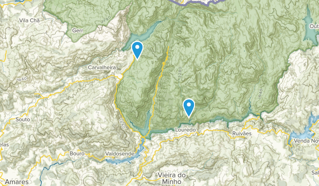 Rio Caldo, Porto and the North Map