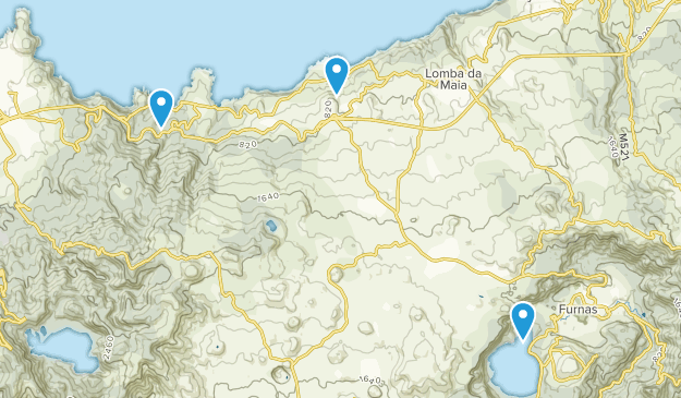 Maia, São Miguel Island Map
