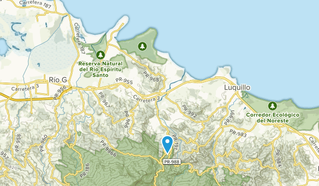 Río Grande, East Region Map