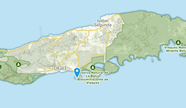 Vieques, East Region Map