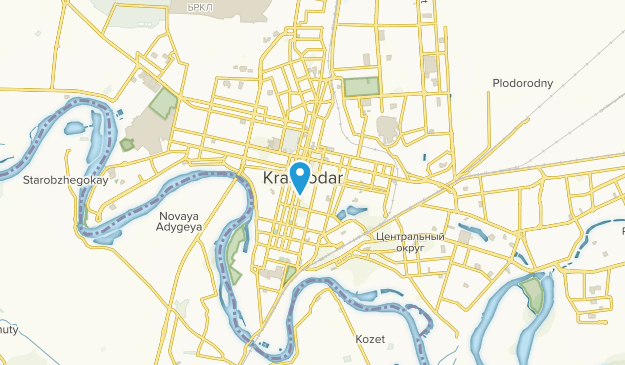 Krasnodar, Kraï de Krasnodar Map
