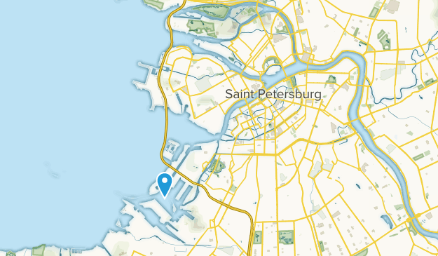 Saint Petersburg, Óblast de Leningrado Map