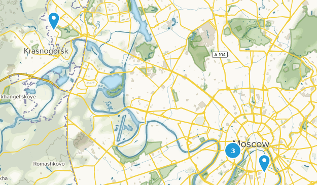 Moskau, Moscow Map
