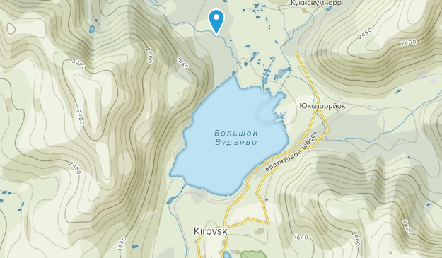 Kirovsk, Murmansk Oblast Map