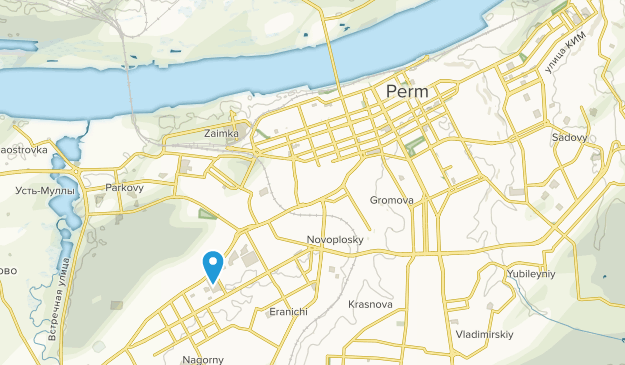 Perm, Kraï de Perm Map